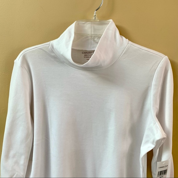 NWT Coldwater Creek White Turtleneck Sz PM - Picture 5 of 14